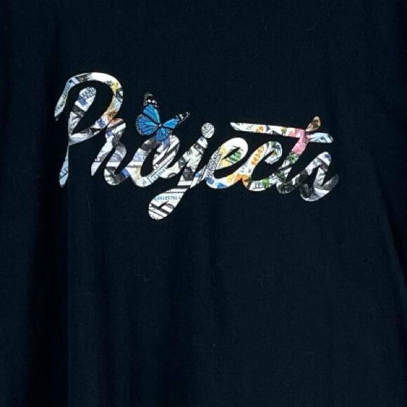 Brooklyn Projects Zumiez Men’s T-shirt Short Sleeve Black Butterfly Size Large - Picture 6 of 8